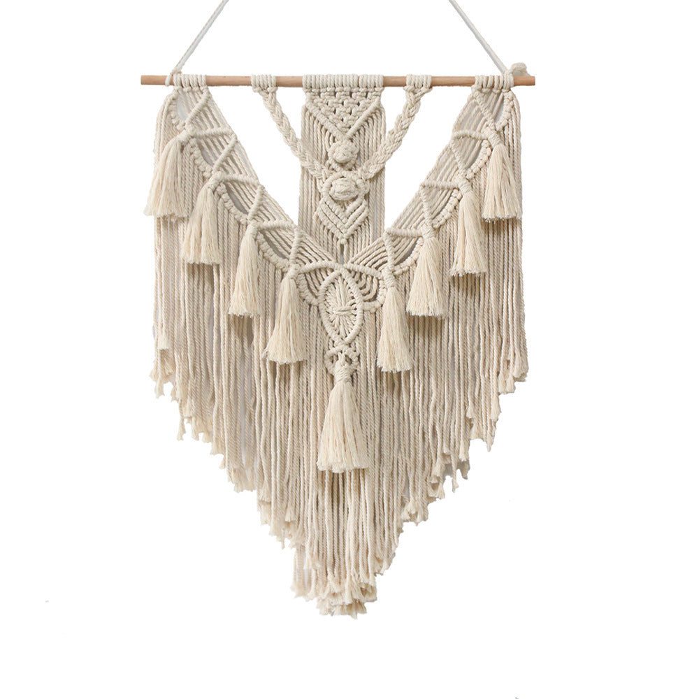 Handmade Boho Macrame Wall Hanging – Bohemian Tapestry for Home, Bedroom, or Living Room Decor