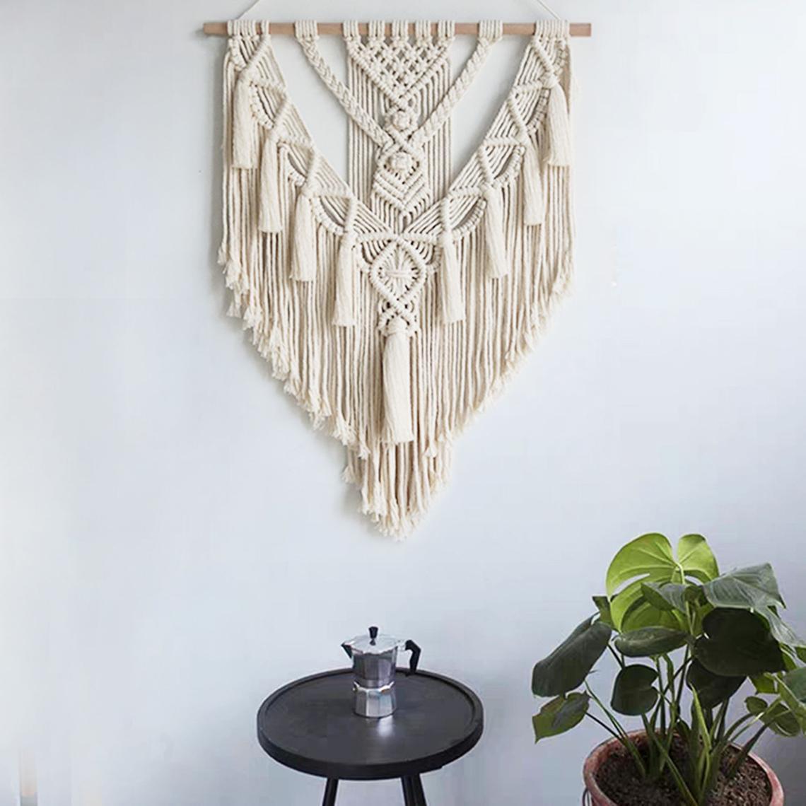 Handmade Boho Macrame Wall Hanging – Bohemian Tapestry for Home, Bedroom, or Living Room Decor