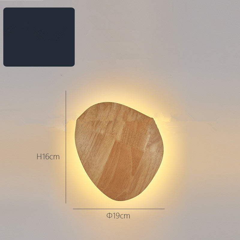 Modern Wooden LED Wall Light – Minimalist Home Lighting Fixture (Warm & White Light Options)