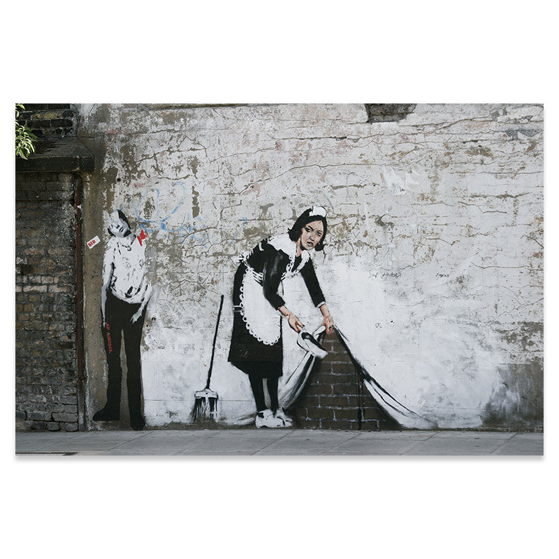 Graffiti Street Art Canvas Poster – Nordic Style Unframed Landscape Wall Painting (Multiple Sizes & Designs)