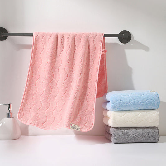 Soft Coral Fleece Face Towel – Ultra-Absorbent & Quick-Drying | Multiple Colors & Styles