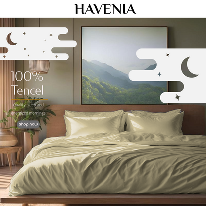 Havenia™ 奢华 100% 纯素桉树天丝莱赛尔床单套装