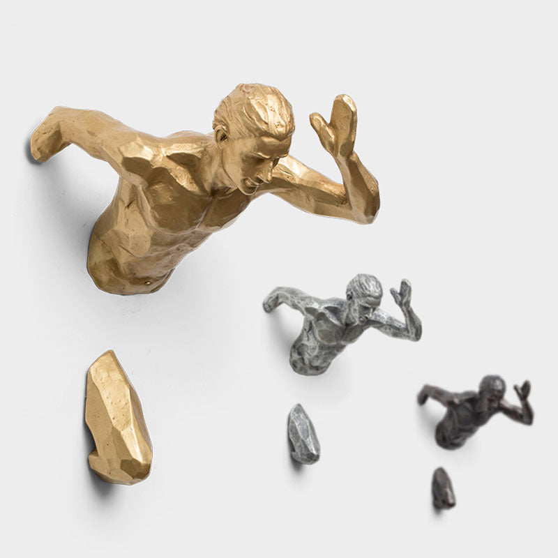 Modern Resin Character Wall Art – Simple & Creative Wall Decoration for Home Décor