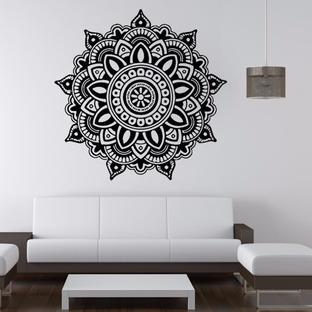 Waterproof Black PVC Wall Sticker – 57×57cm Decorative Mural for Bedroom Wall Décor