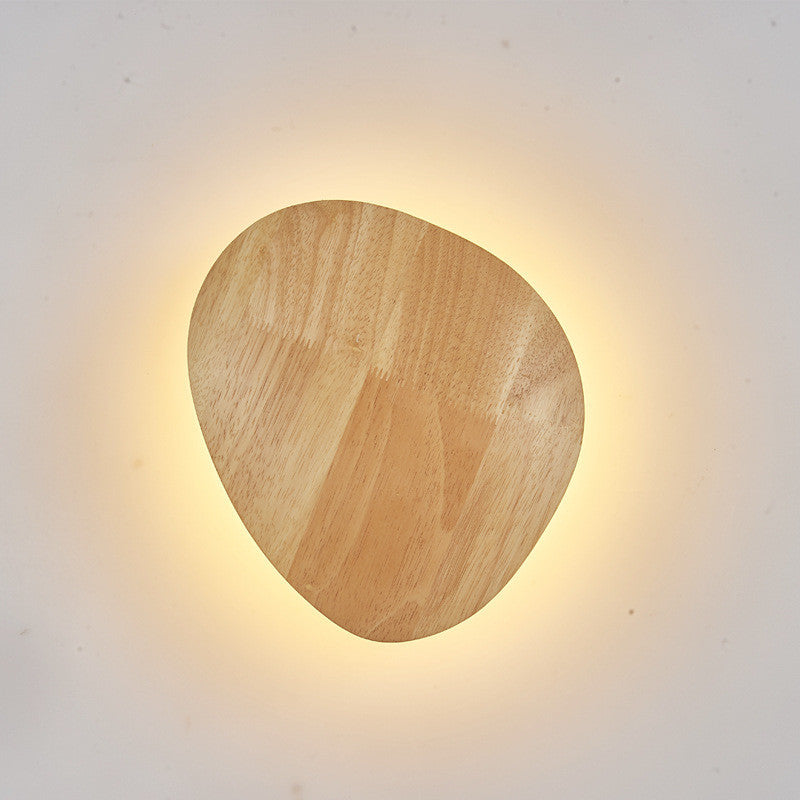 Modern Wooden LED Wall Light – Minimalist Home Lighting Fixture (Warm & White Light Options)