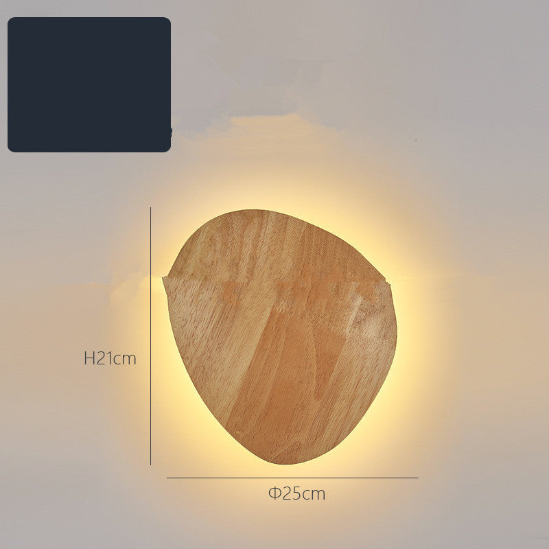 Modern Wooden LED Wall Light – Minimalist Home Lighting Fixture (Warm & White Light Options)