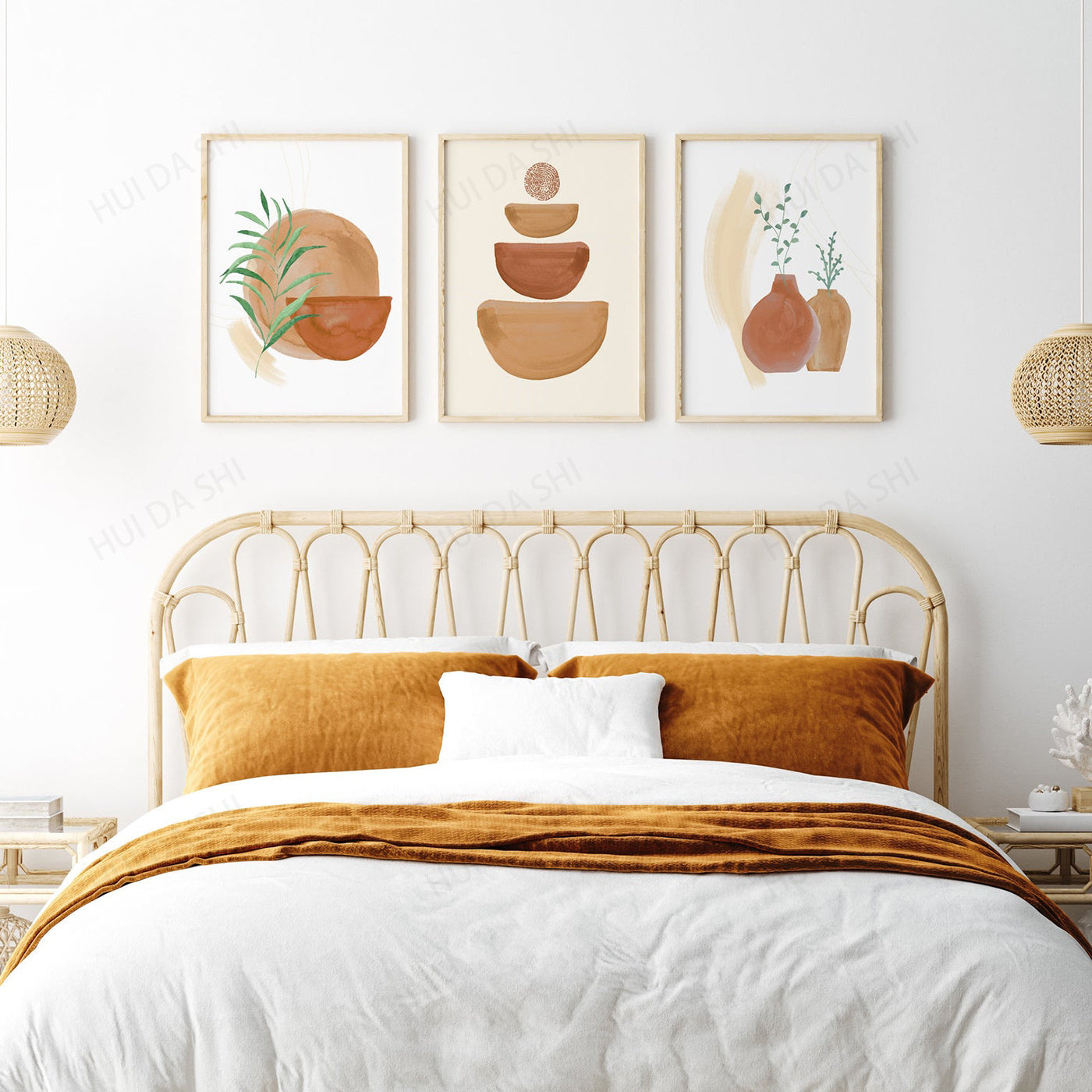 Bohemian Canvas Wall Art – Waterproof  Wall Decoration for Home Décor