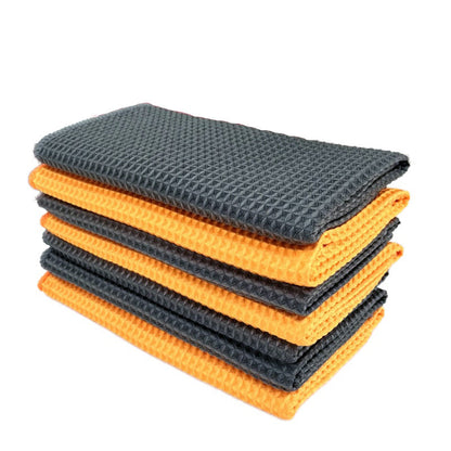 Microfiber Car Wash Towel – Wafer Style | 40x40 cm | Ultra-Absorbent, Scratch-Free Cleaning Cloth