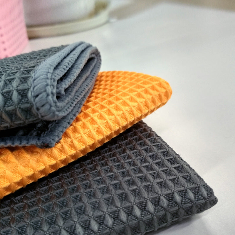 Microfiber Car Wash Towel – Wafer Style | 40x40 cm | Ultra-Absorbent, Scratch-Free Cleaning Cloth