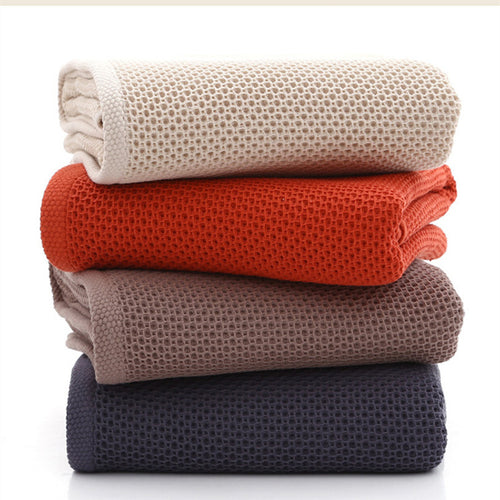 100% Cotton Honeycomb Face Towel – Soft & Absorbent | 70x140 cm | Multiple Colors