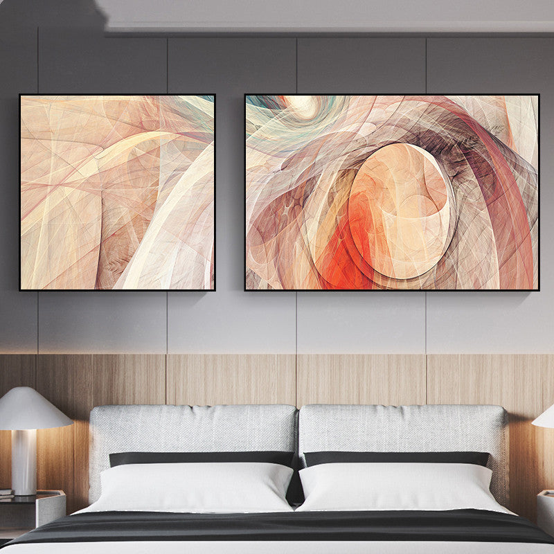 Modern Minimalist Bedside Wall Art – Cloth Film Fabric Decorative Panel for Bedroom Décor (30×40cm)