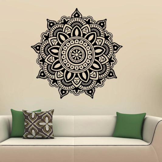 Waterproof Black PVC Wall Sticker – 57×57cm Decorative Mural for Bedroom Wall Décor