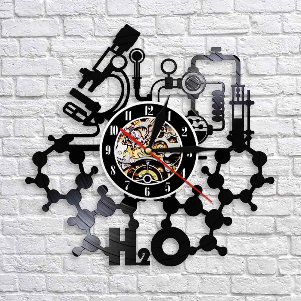 Modern Minimalist Vinyl Wall Clock – 12-Inch Plastic Clock with or without Lights for Home & Office Décor