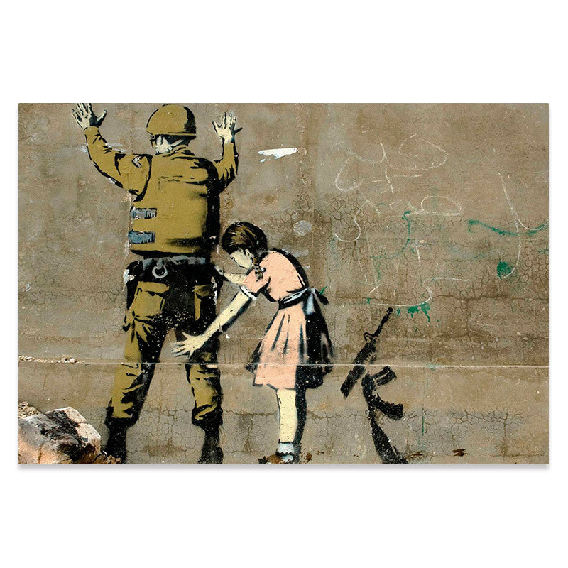 Graffiti Street Art Canvas Poster – Nordic Style Unframed Landscape Wall Painting (Multiple Sizes & Designs)