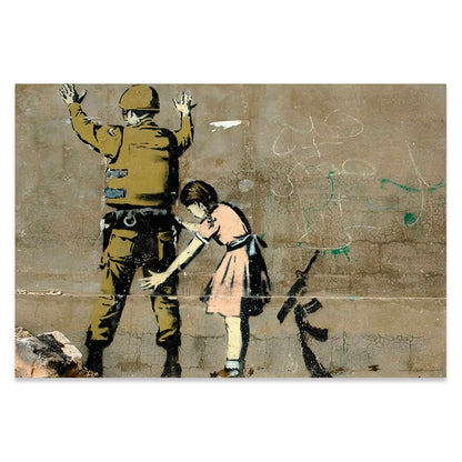 Graffiti Street Art Canvas Poster – Nordic Style Unframed Landscape Wall Painting (Multiple Sizes & Designs)