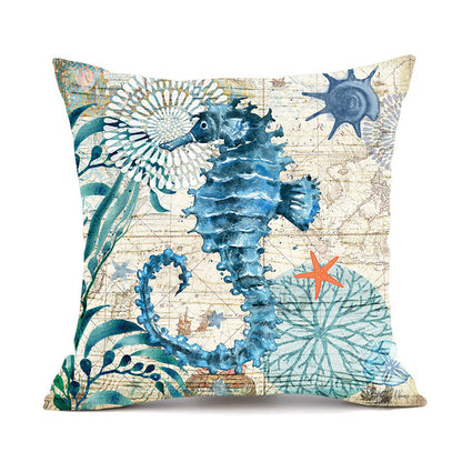 Nautical Printed Throw Pillows for Sofa Chair Seat