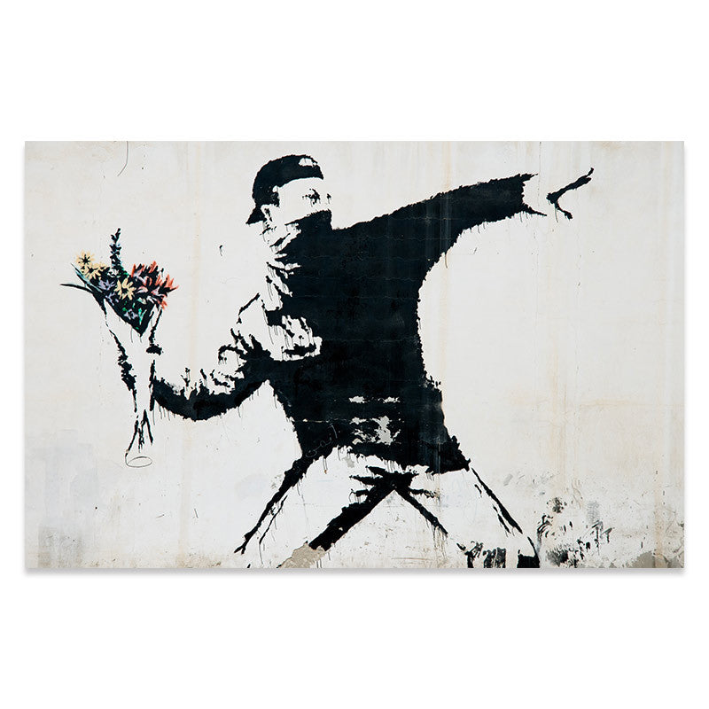 Graffiti Street Art Canvas Poster – Nordic Style Unframed Landscape Wall Painting (Multiple Sizes & Designs)