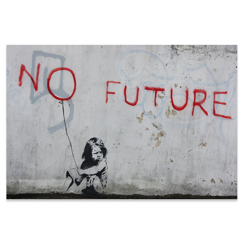 Graffiti Street Art Canvas Poster – Nordic Style Unframed Landscape Wall Painting (Multiple Sizes & Designs)
