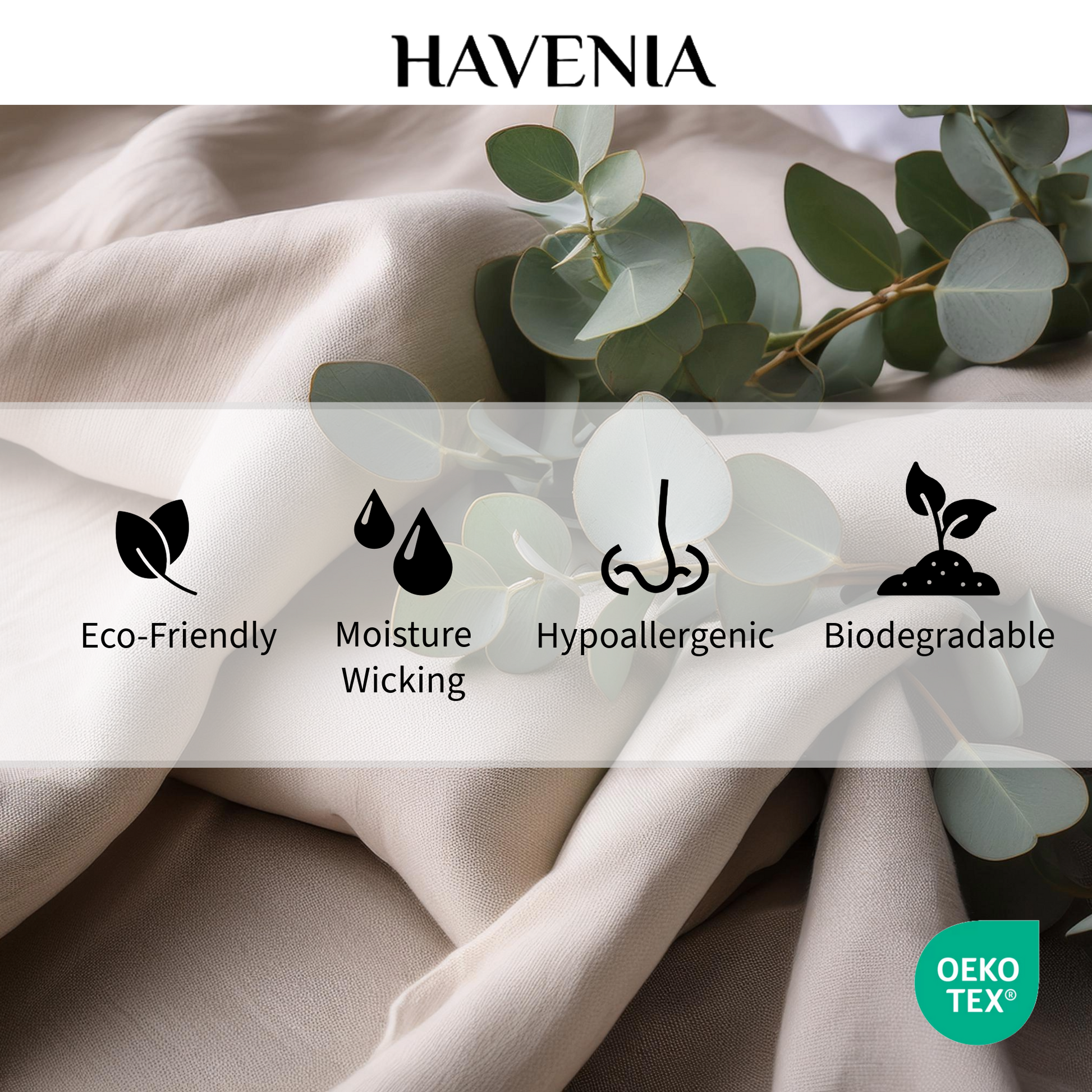 Havenia Tencel Lyocell Bedsheet Infographic