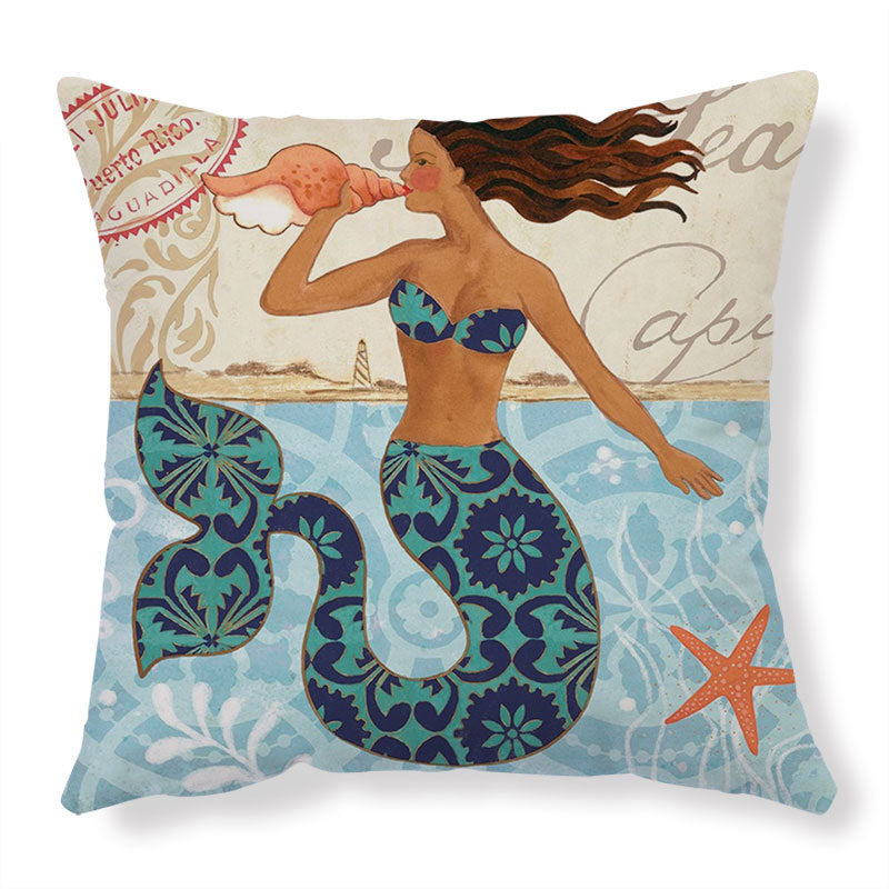 Nautical Printed Throw Pillows for Sofa Chair Seat