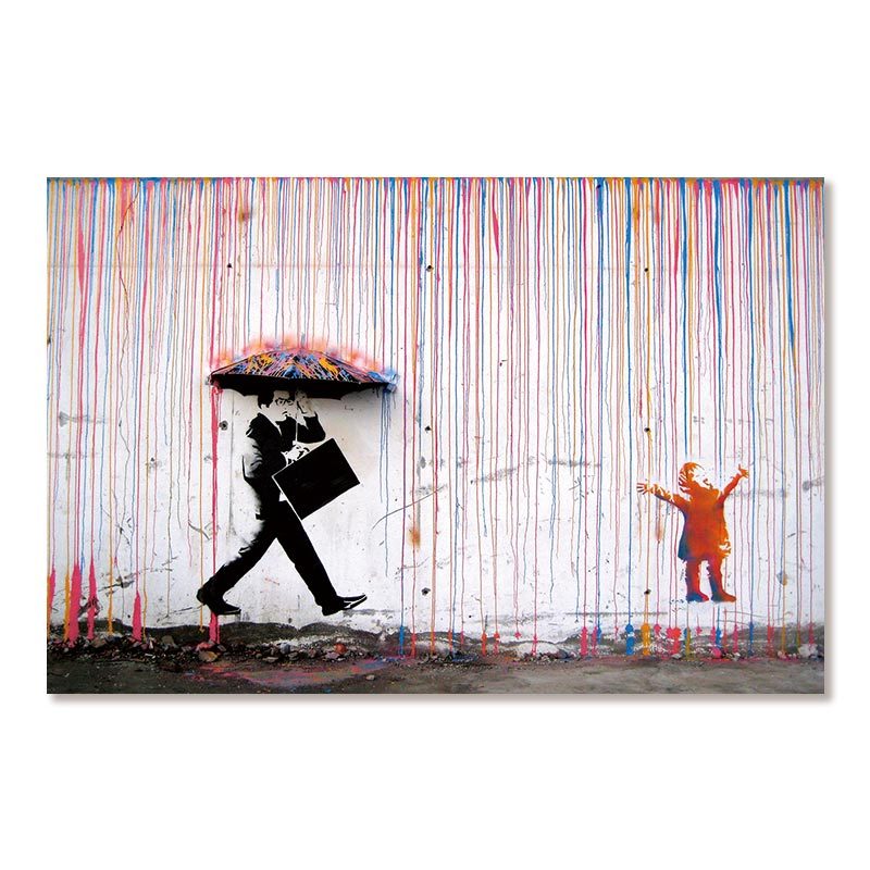 Graffiti Street Art Canvas Poster – Nordic Style Unframed Landscape Wall Painting (Multiple Sizes & Designs)