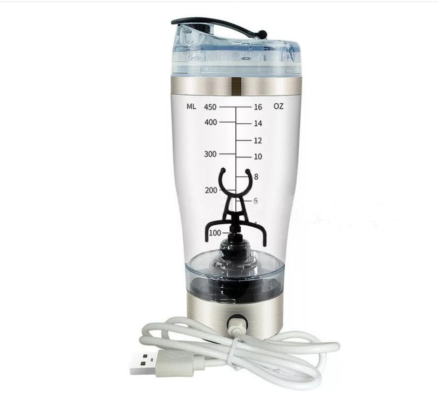 Electric Protein Shake Stirrer & USB Rechargeable Shaker Bottle – Milk, Coffee, and Fitness Blender Cup for Smooth Blends