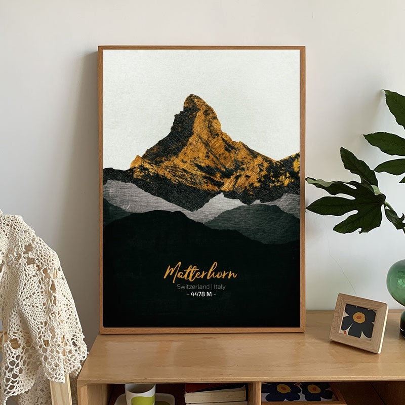 Mountain Wall Art Poster – Simple & Stylish Unframed Art Print (Perfect Gift)