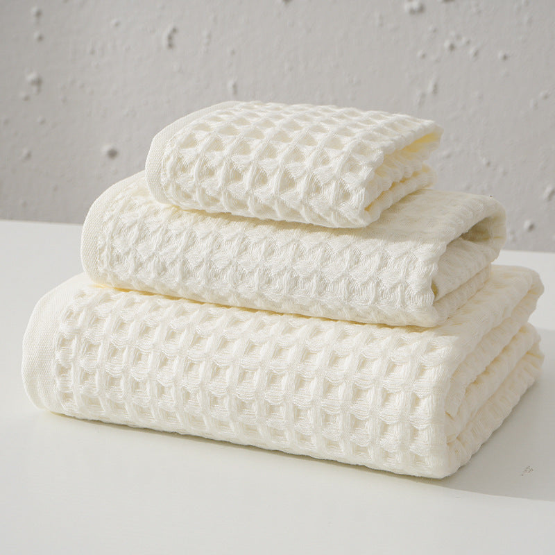 Pure Cotton Honeycomb Bath Towel – 32-Count Strand Yarn | Soft, Absorbent | 70x140 cm | Multiple Colors